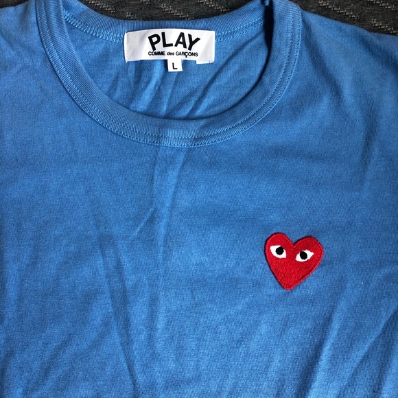 comme des garcons blue heart